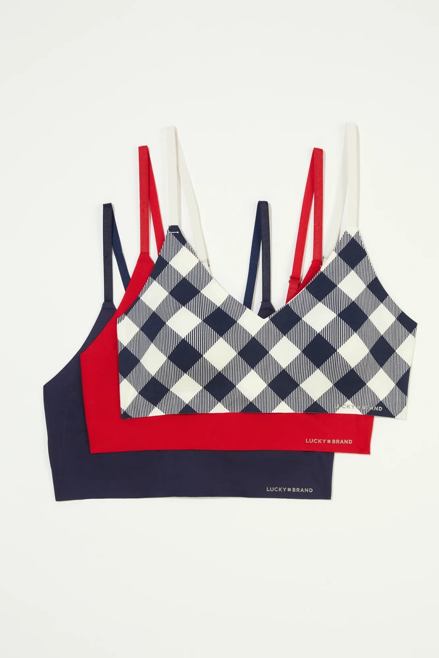 3 PACK BUFFALO PLAID BRA, image 5