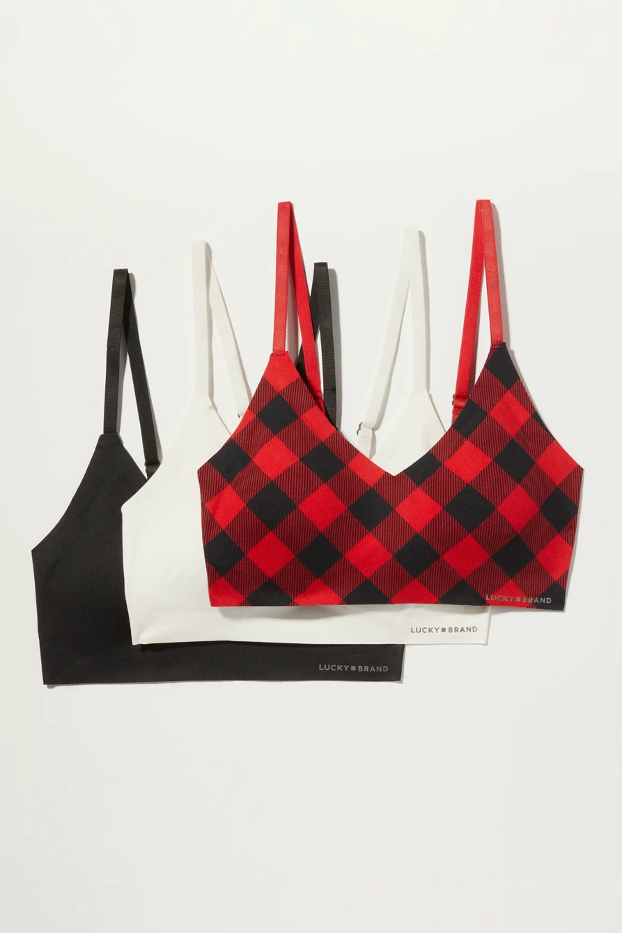 3 PACK BUFFALO PLAID BRA, image 6