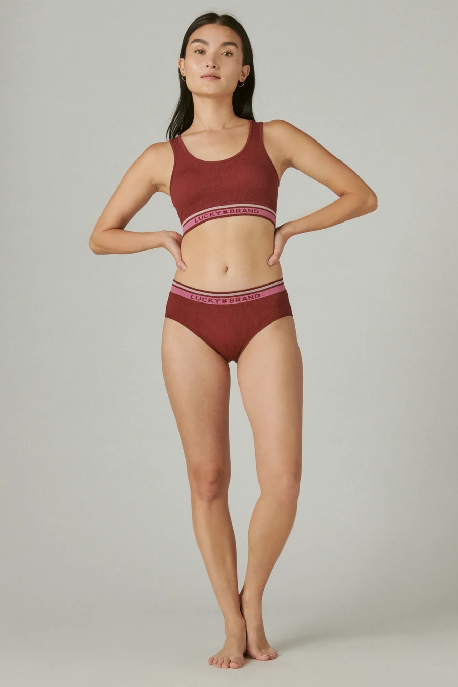 2 PACK VARSITY LOGO SEAMLESS BRALETTE SET, image 1
