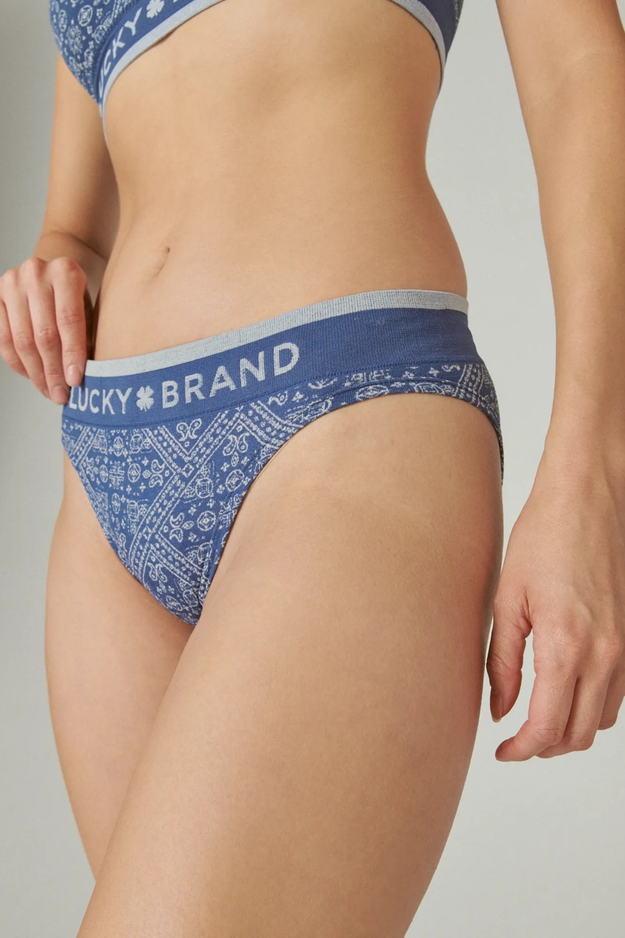 3  MUTLI PACK BANDANA JACQUARD SEAMLESS PANTIE SET, image 4