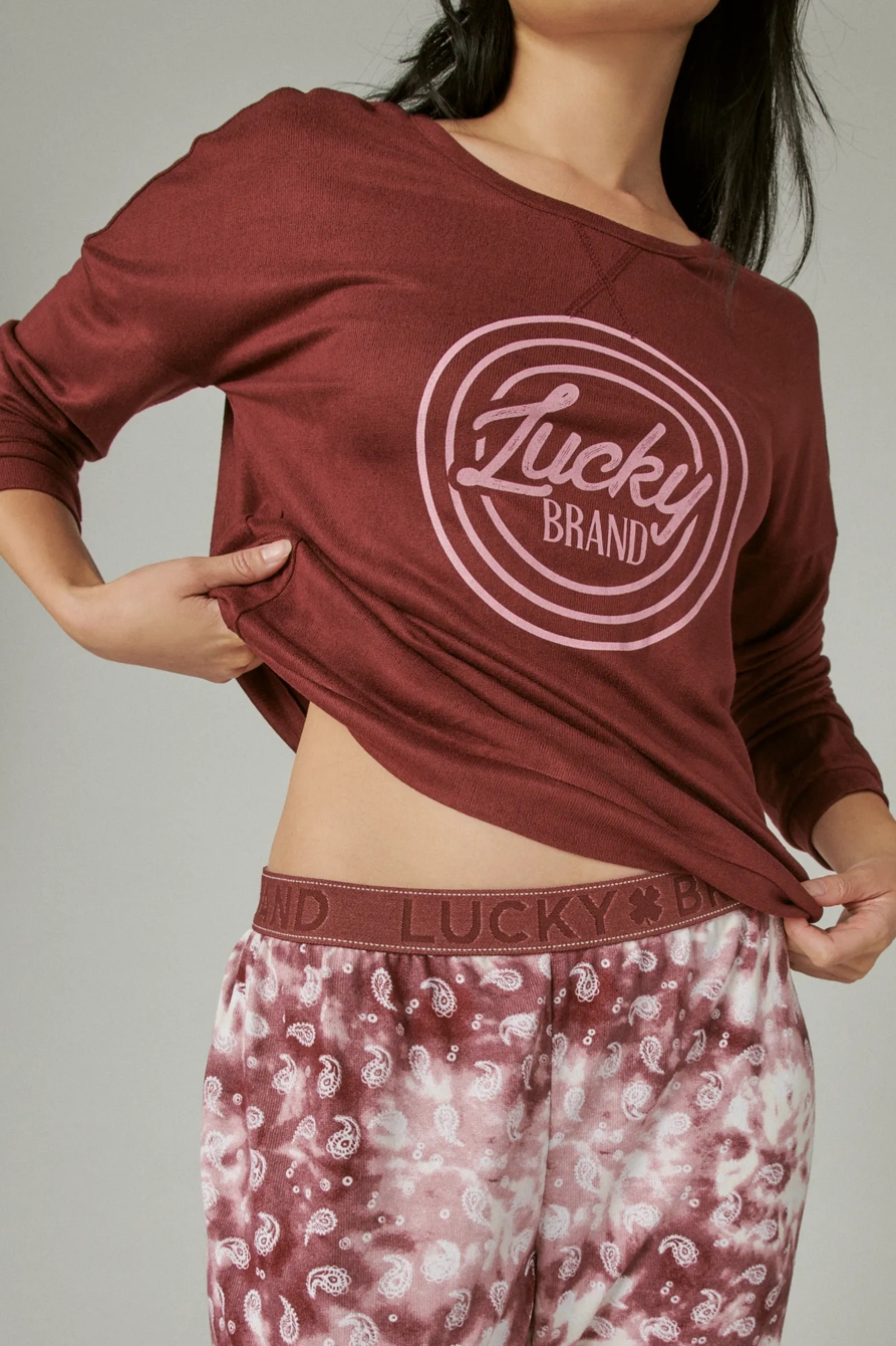 LUCKY LOGO SLEEPWEAR SET, image 3