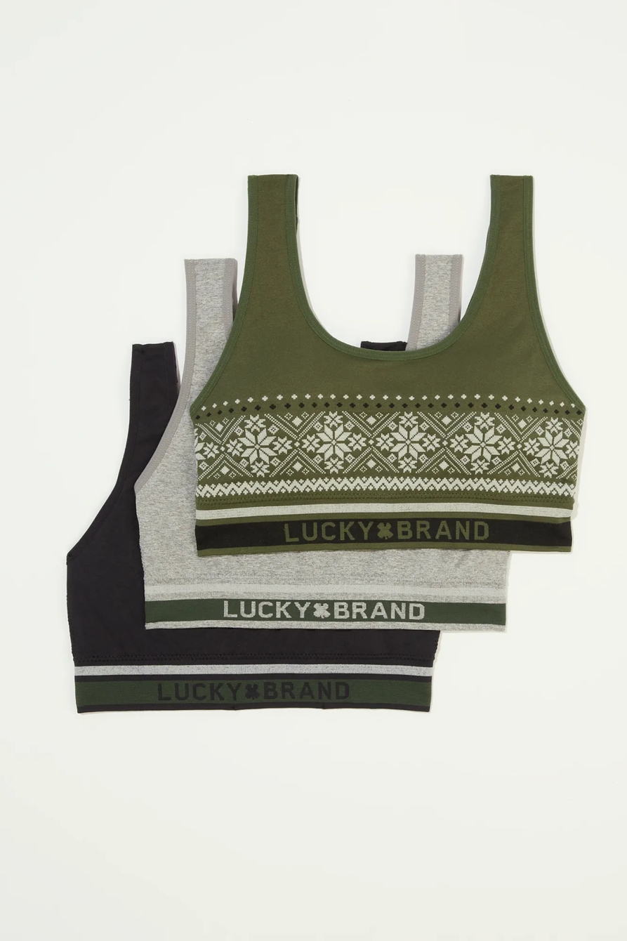 3  PACK FAIR ISLE SEAMLESS BRA, image 5