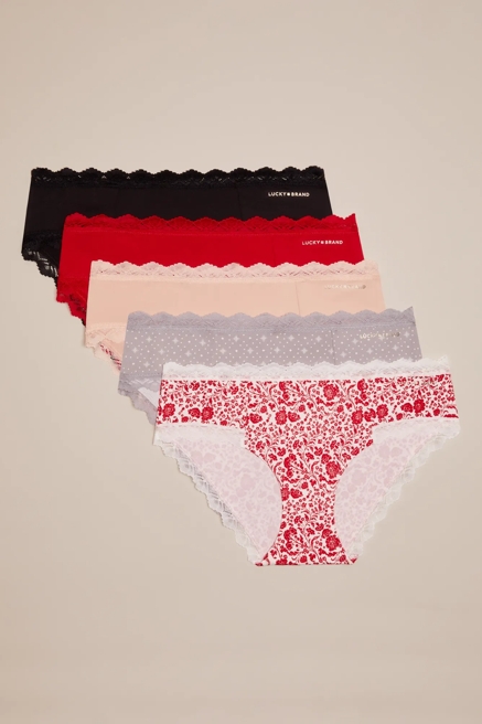 5 PACK LACE HIPSTER, image 1