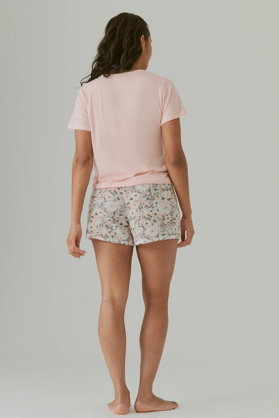 GRAPHIC TEE & LIGHTWEIGHT WAFFLE SHORT, image 3