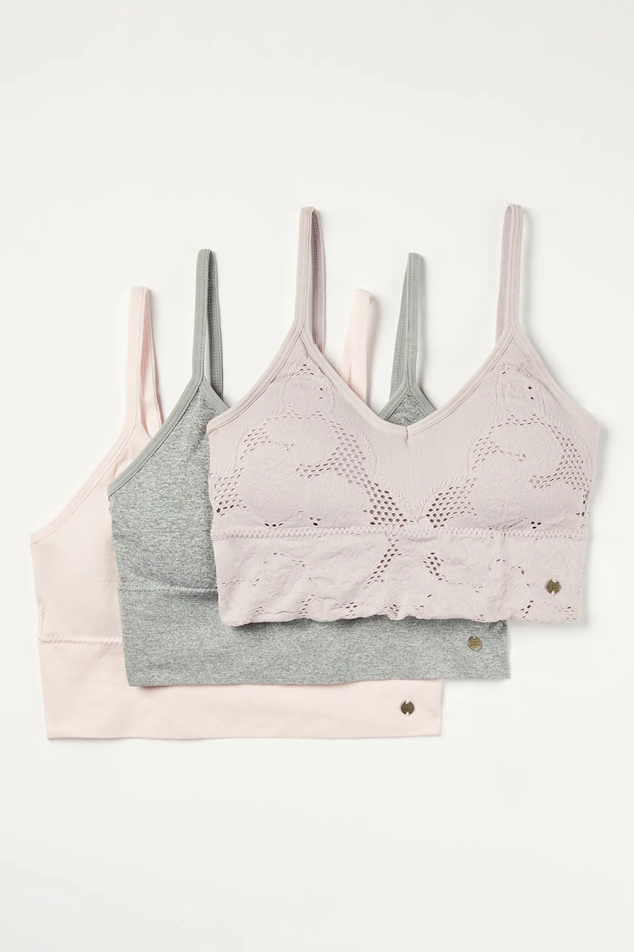 CROCHET LACE SEAMLESS BRALETTE SET OF 3, image 6