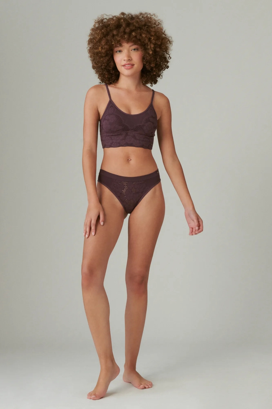 CROCHET LACE SEAMLESS THONG SET OF 3, image 1