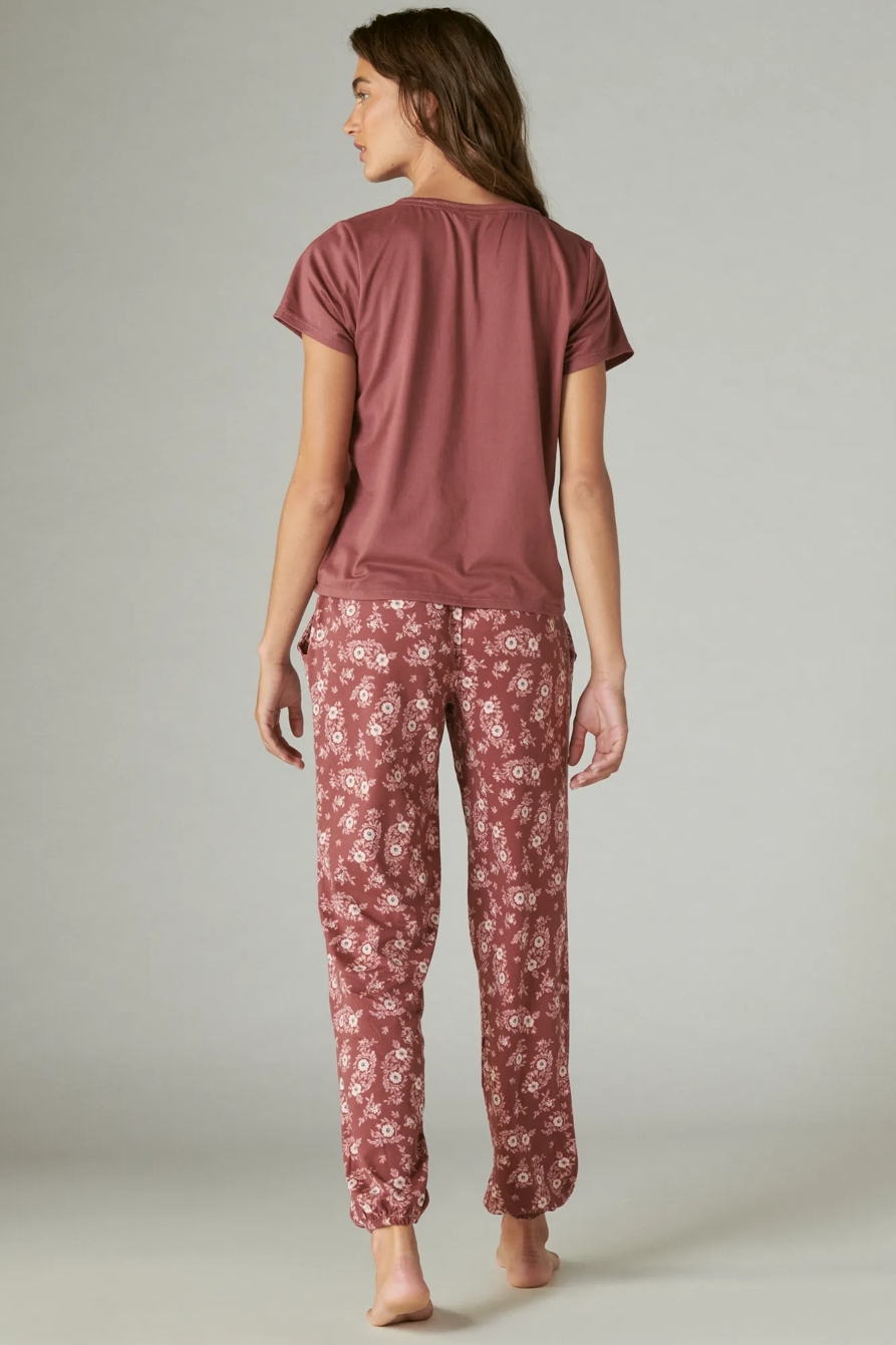 FLORAL POCKET & JOGGER SLEEP SET, image 3