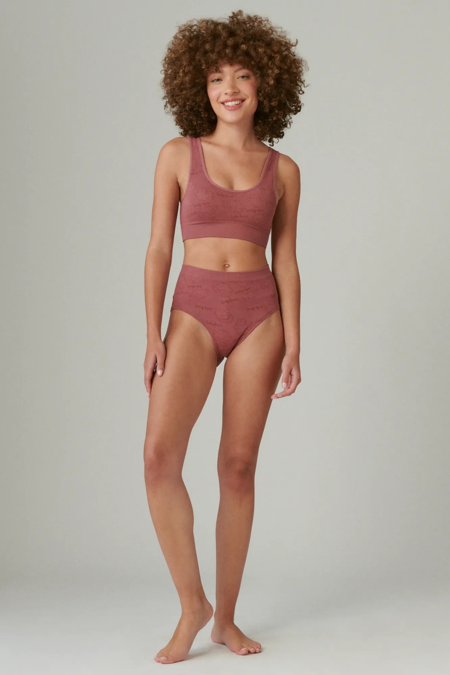 SEAMLESS FLORAL COMFORT BRALETTE SET OF 2, image 3
