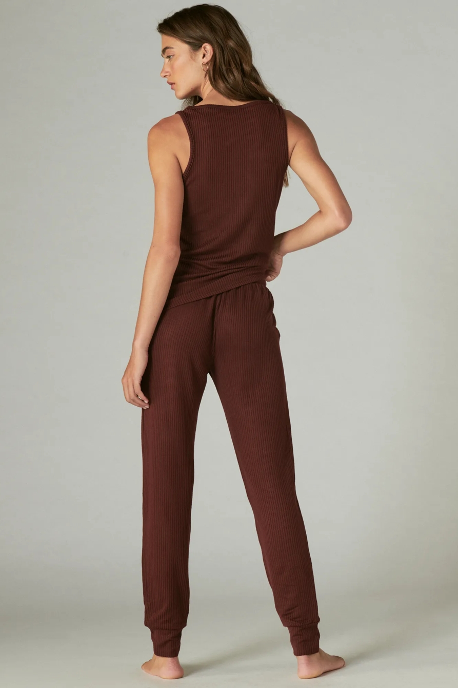 RIBBED TANK & JOGGER SLEEP SET, image 3