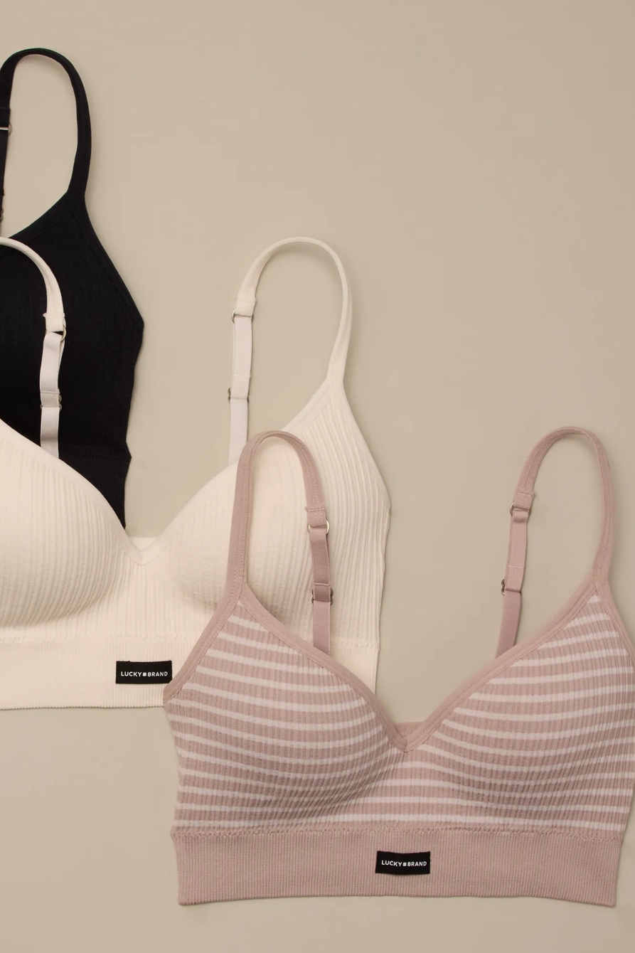 3HGR SLSS RIB WIREFREE BRA, image 2