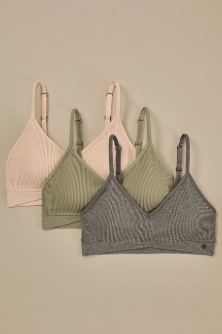 3PK RIB LOUNGE BRA, image 1