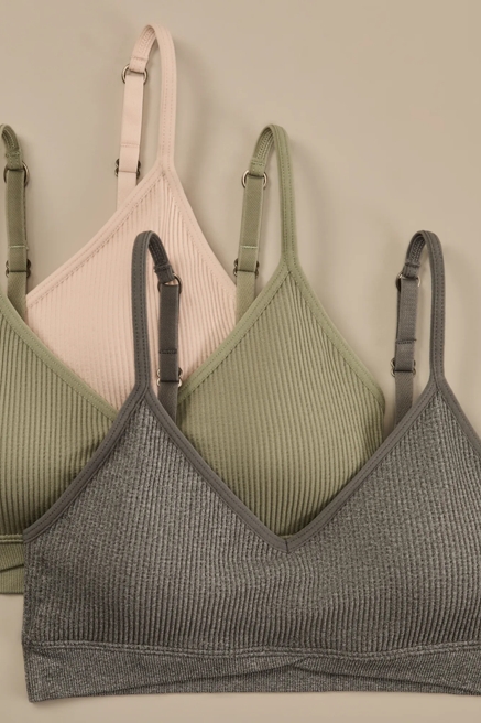 3PK RIB LOUNGE BRA, image 2