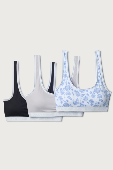 3 PK STRAPPY COMFORT BRA, image 1
