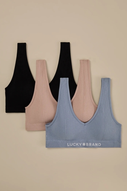 3PK RIB COMFORT BRA, image 1