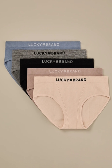 5PK RIBBED HIPSTER, image 1