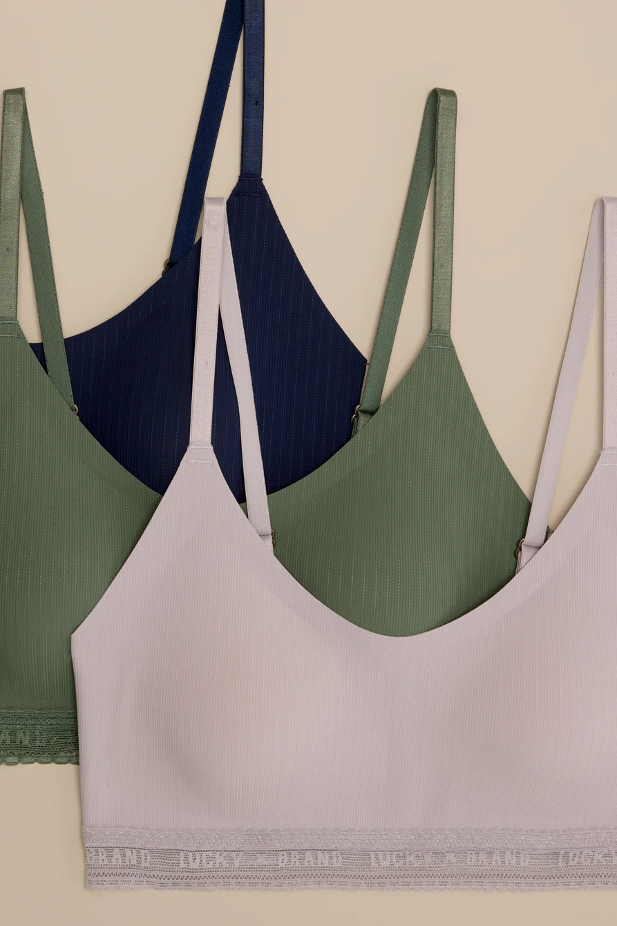 3 PACK POINTELLE MICRO LOUNGE BRA, image 2