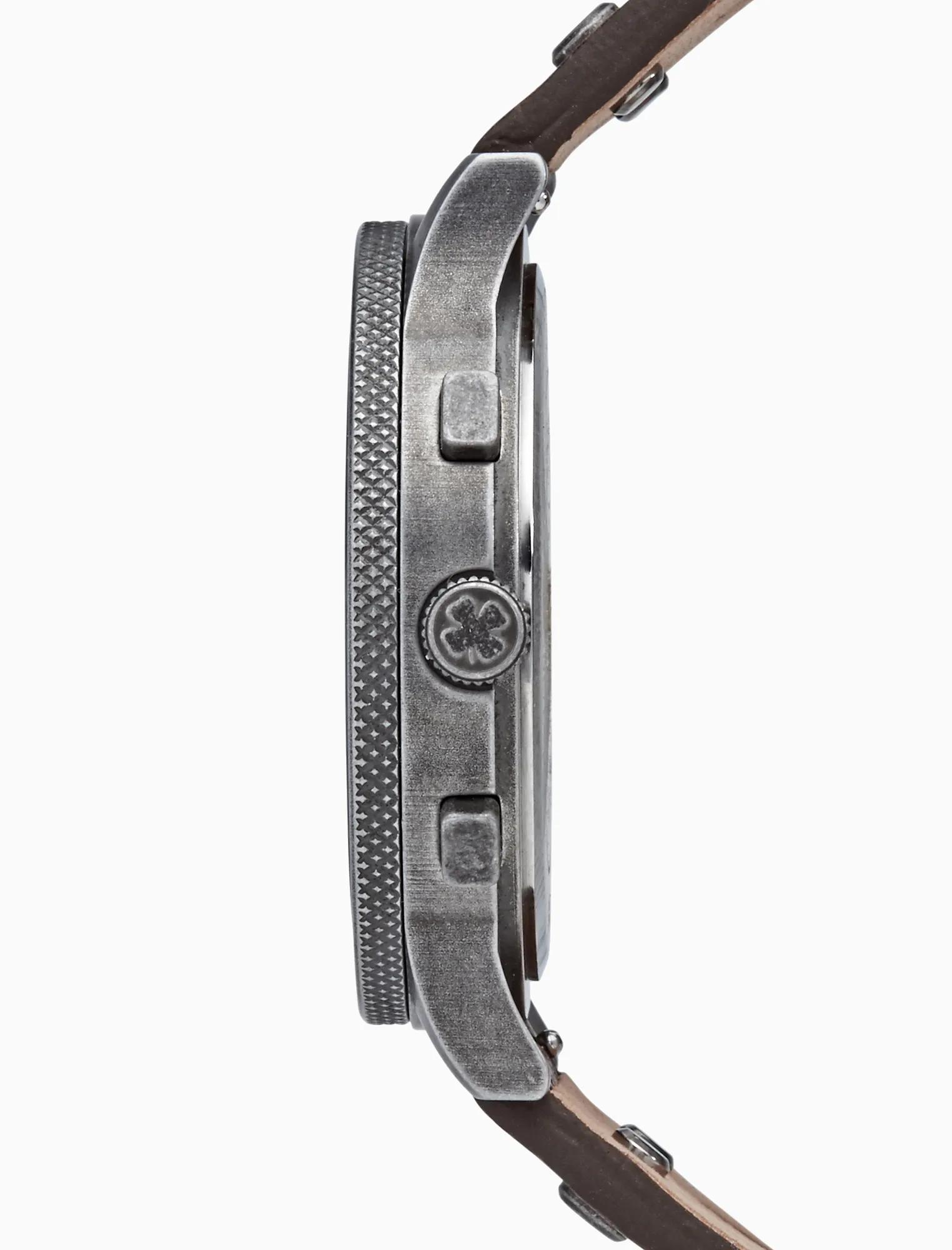 ROCKPOINT MULTI-FUNCTION BROWN LEATHER WATCH, 42MM | Lucky Brand