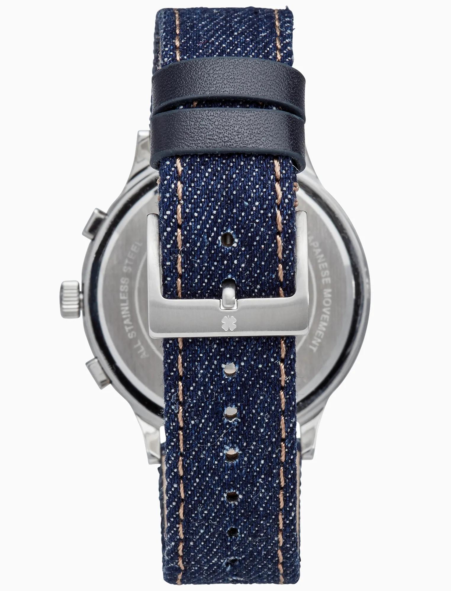 ROCKPOINT MULTI-FUNCTION DENIM WATCH, 42MM, image 4