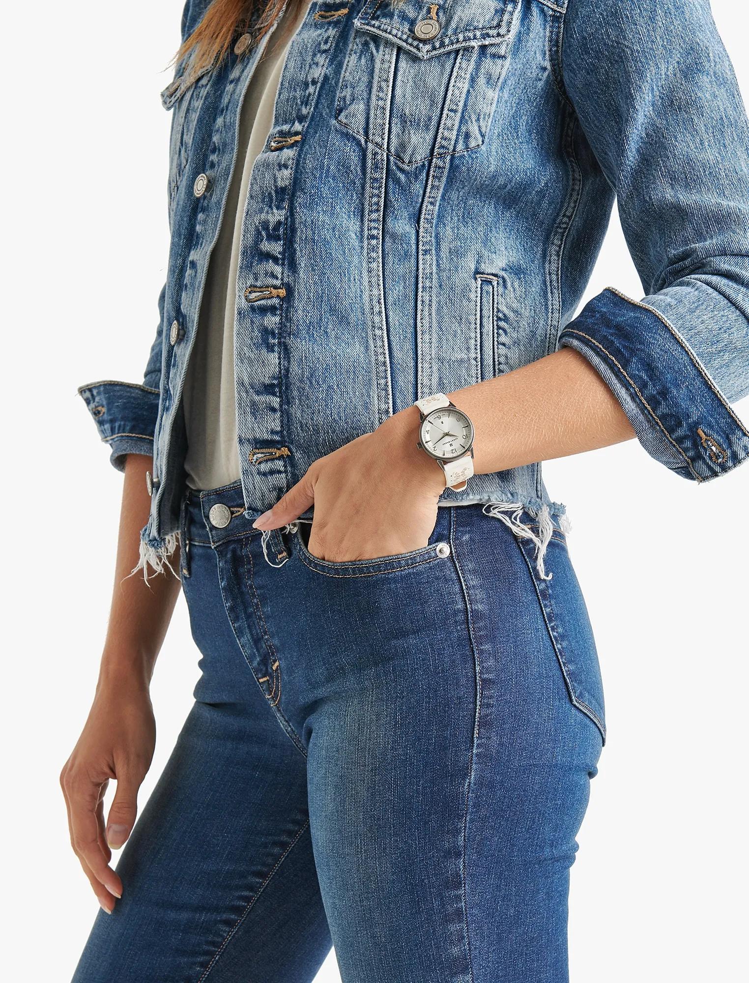 TORREY WHITE EMBROIDERED WATCH, 34MM, image 6