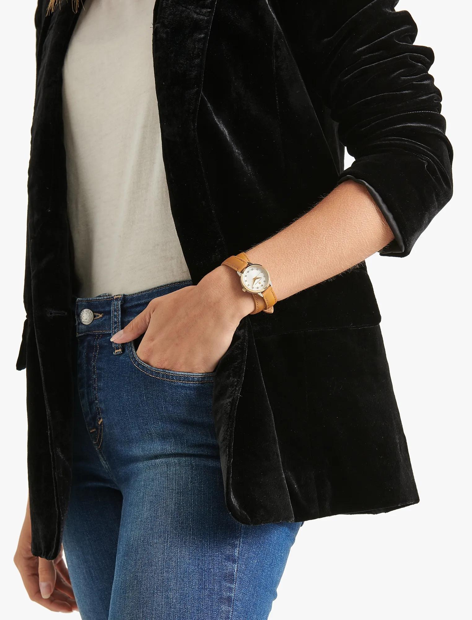 TORREY MINI TAN WRAP WATCH, 28MM, image 6