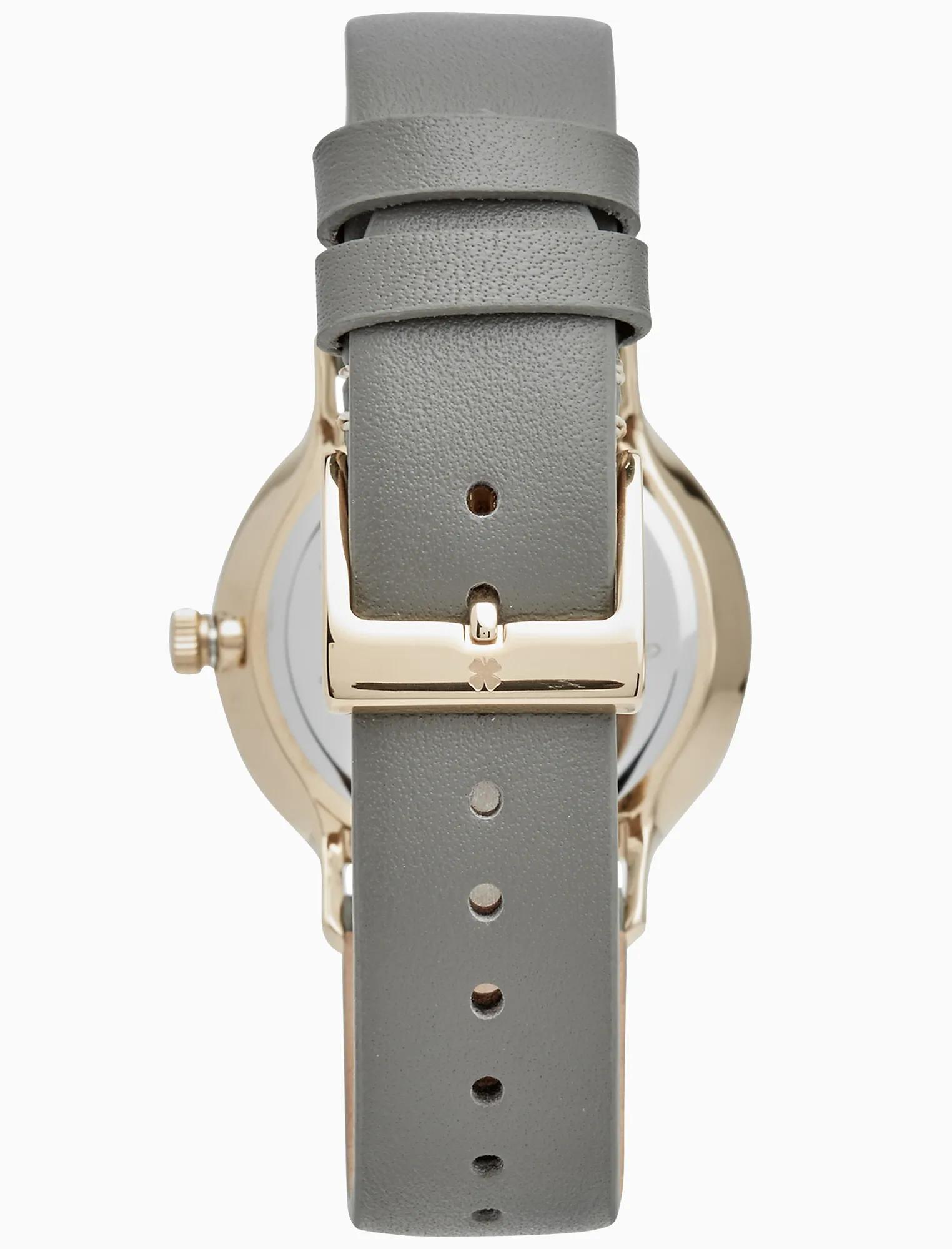 VENTANA GREY LEATHER WATCH, 34MM, image 4