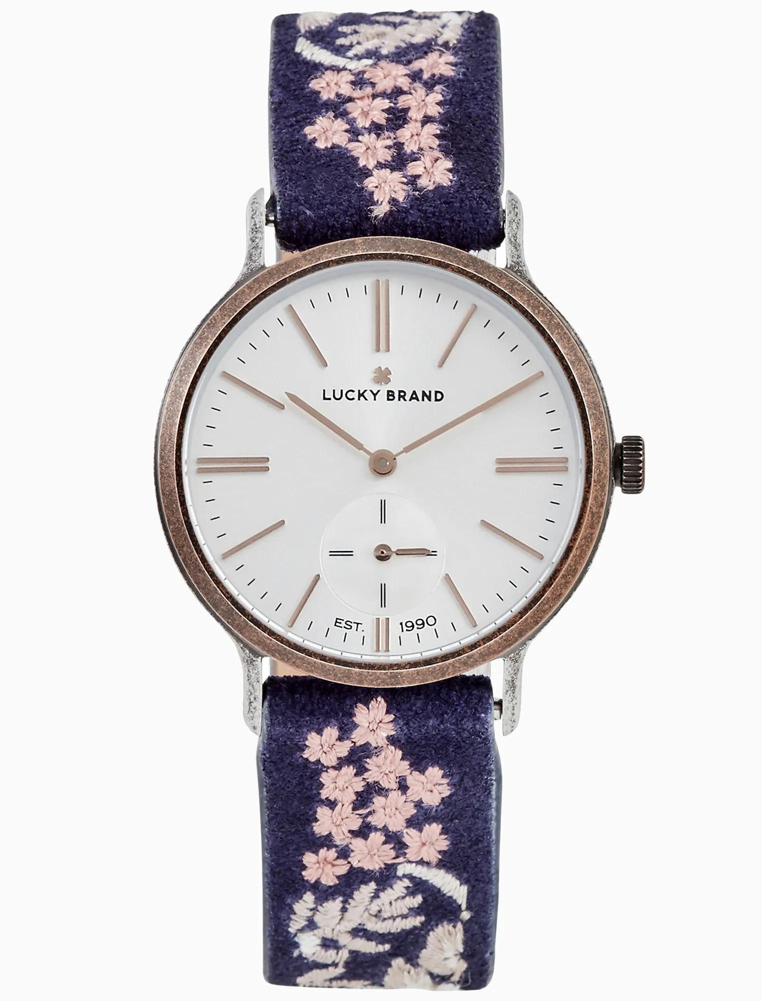 VENTANA TAN EMBROIDERED WATCH, 34MM | Lucky Brand display picture 3