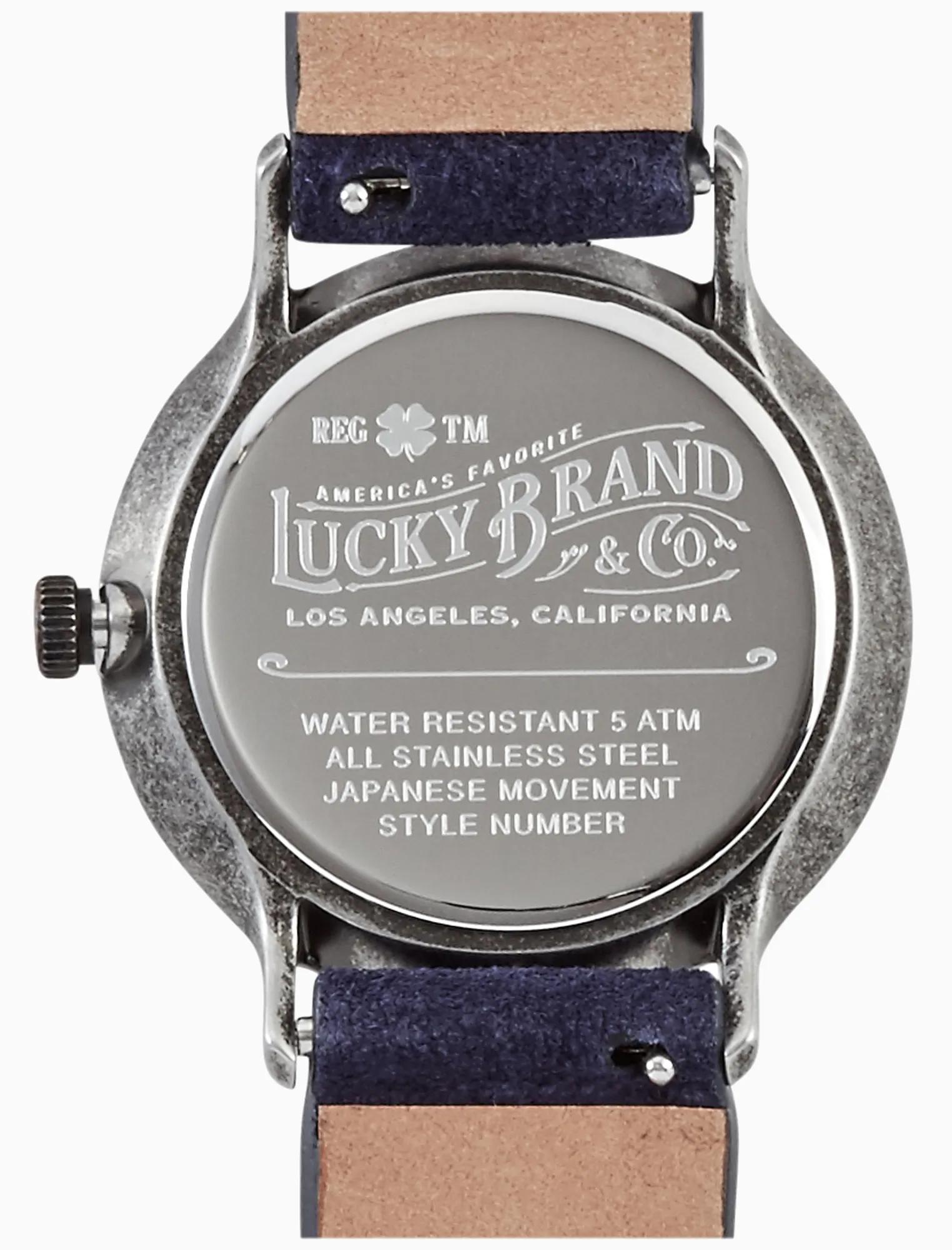 VENTANA TAN EMBROIDERED WATCH, 34MM | Lucky Brand display picture 1