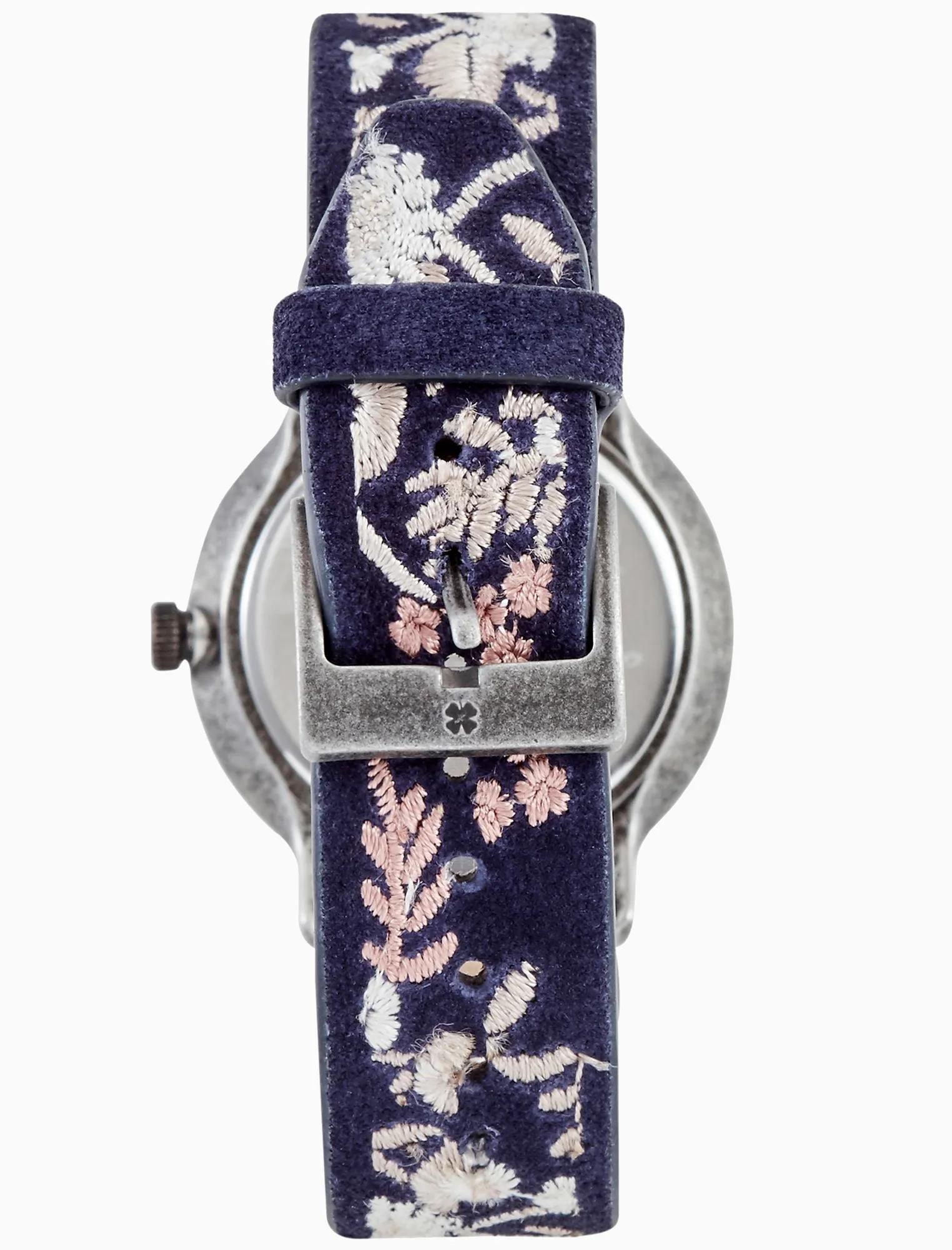 Lucky Brand Ventana Embroidered Watch Lucky Brand Watches for Women Floral Dial with Genuine  main image 4