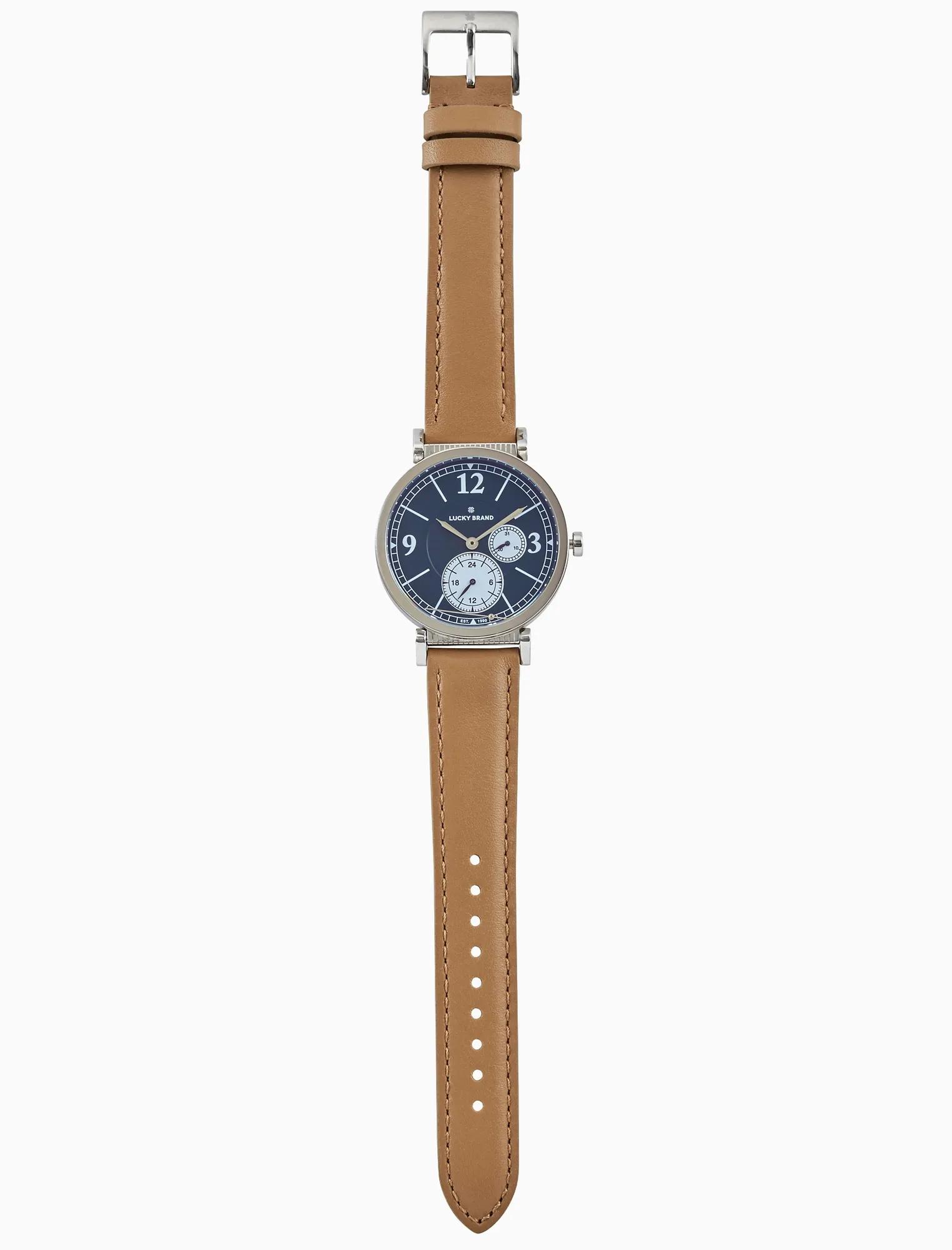 CARMEL BOYFRIEND TAN LEATHER WATCH, 38MM, image 2