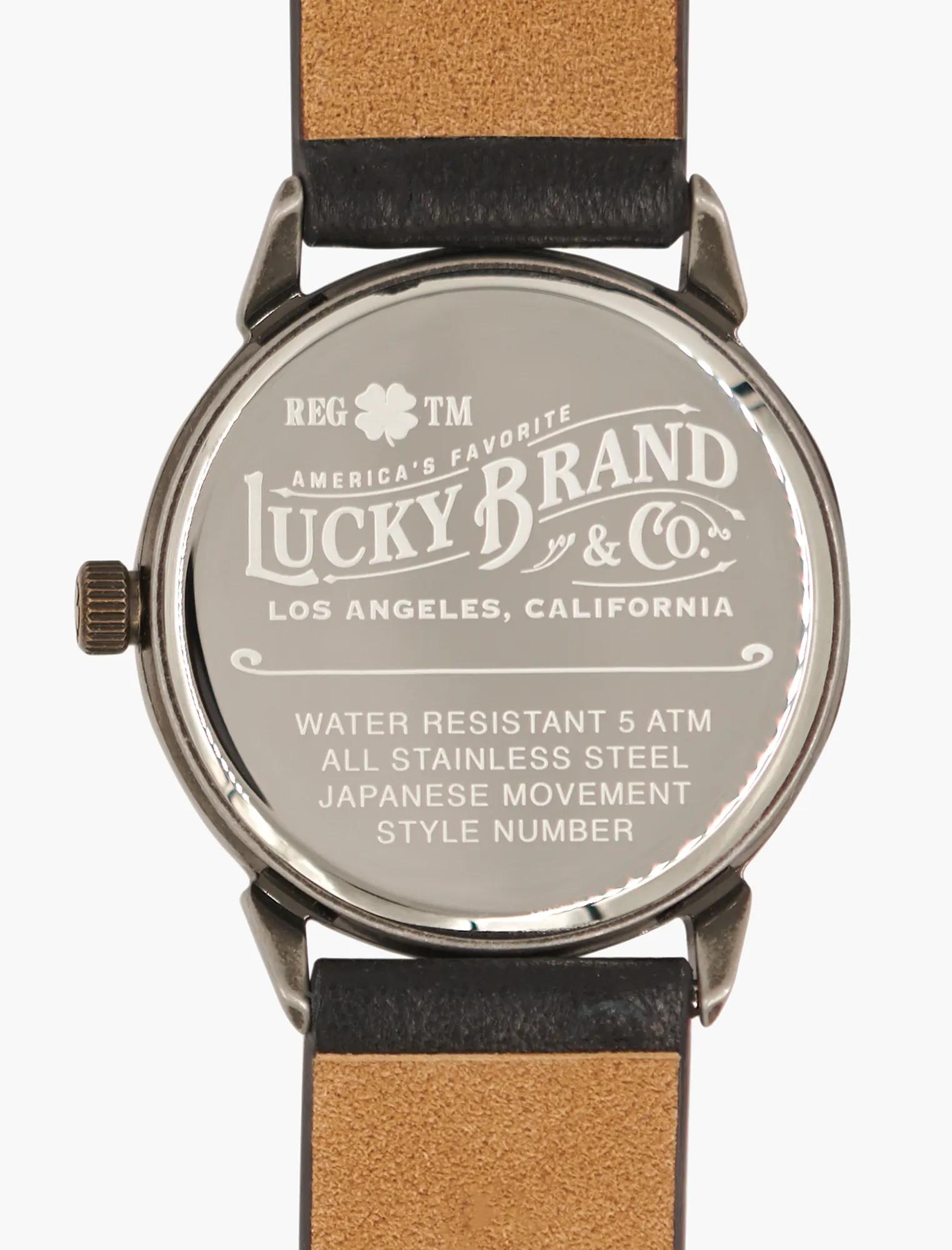 Torrey Embroidered Leather Watch, image 6