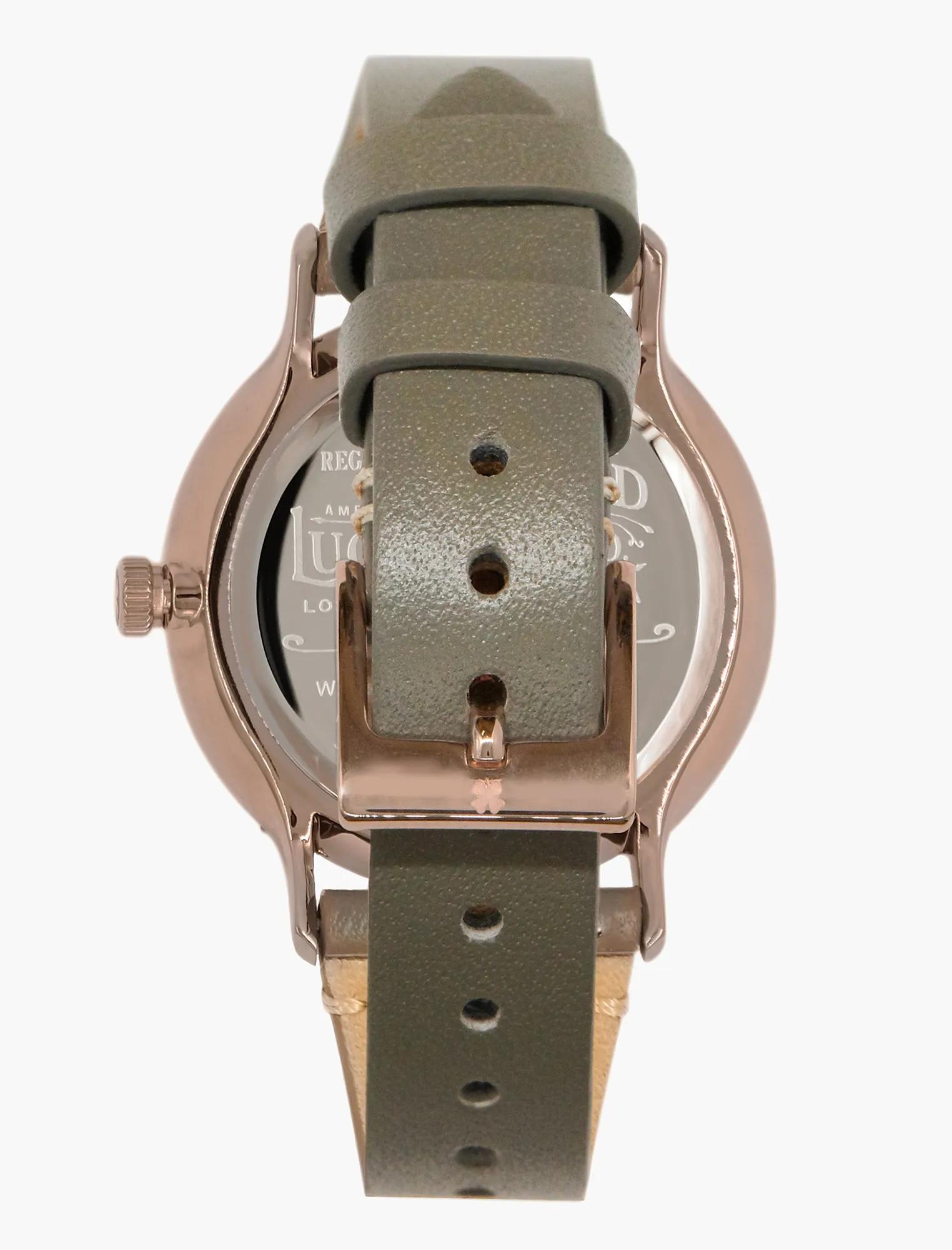 Ventana Light Grey Leather Watch, image 4