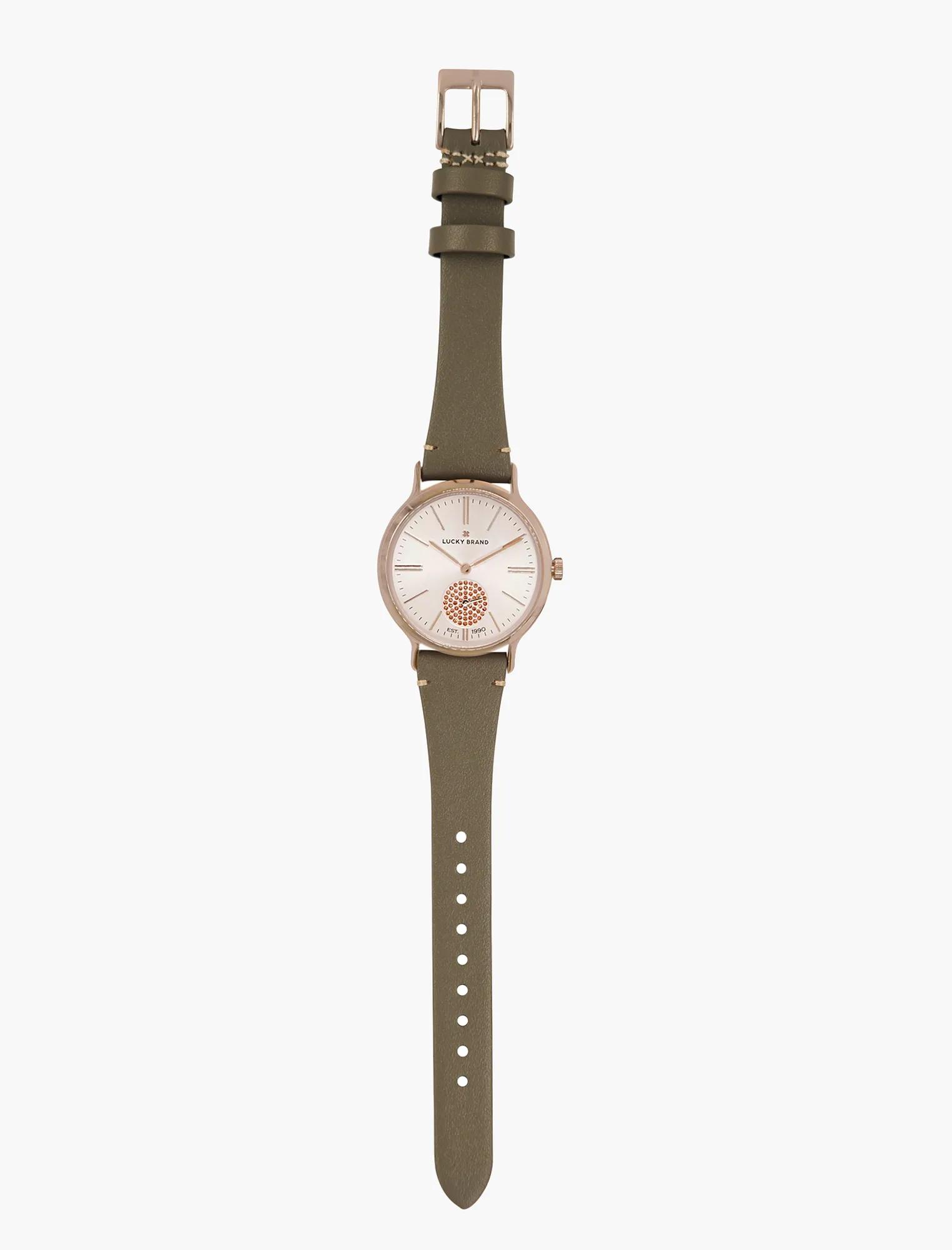 Ventana Light Grey Leather Watch, image 5