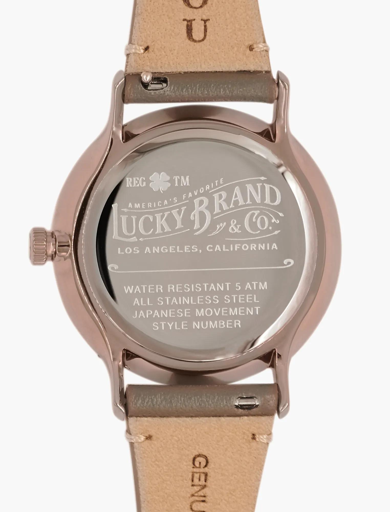 Ventana Light Grey Leather Watch, image 6