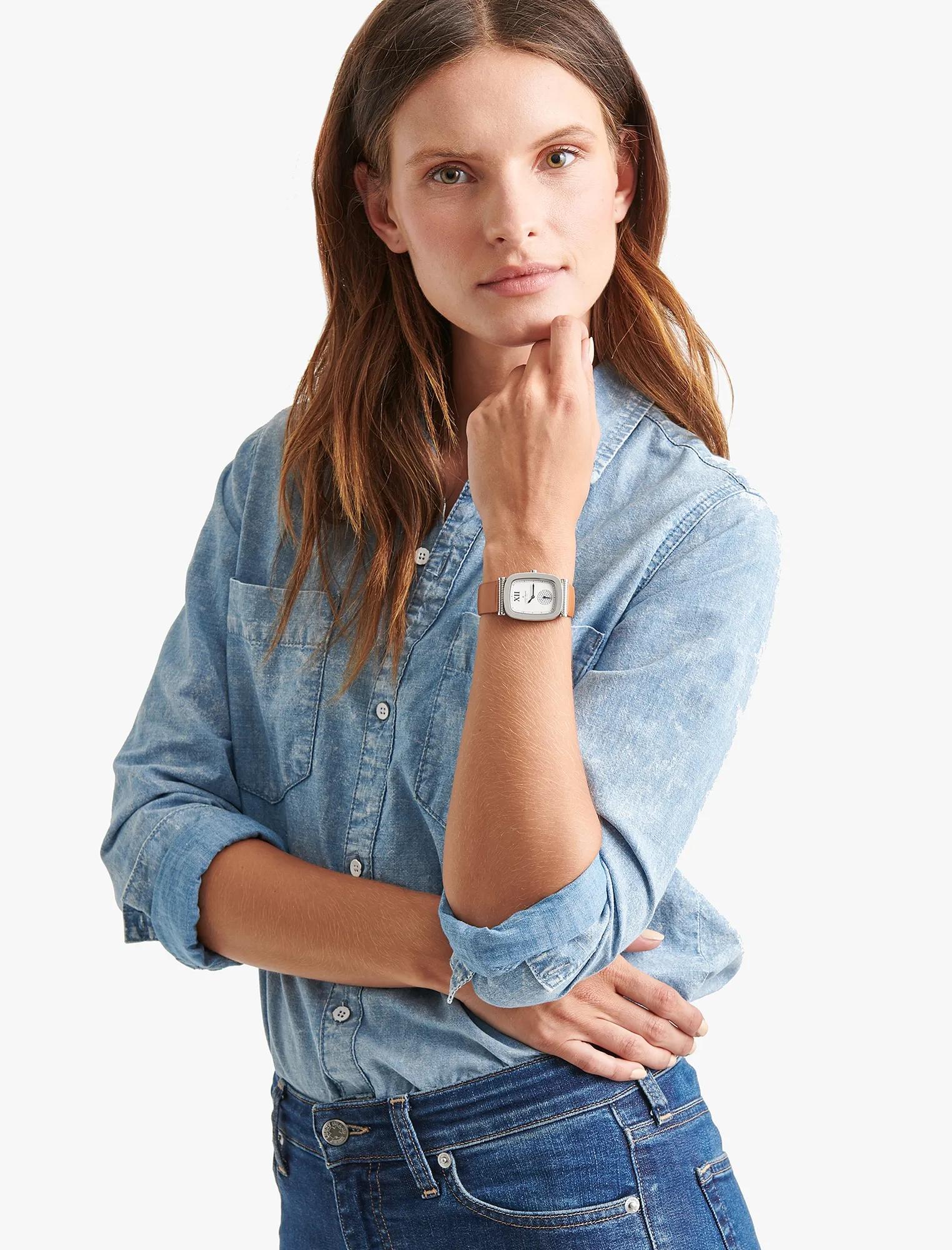 Laurel Tan Leather Watch, image 2