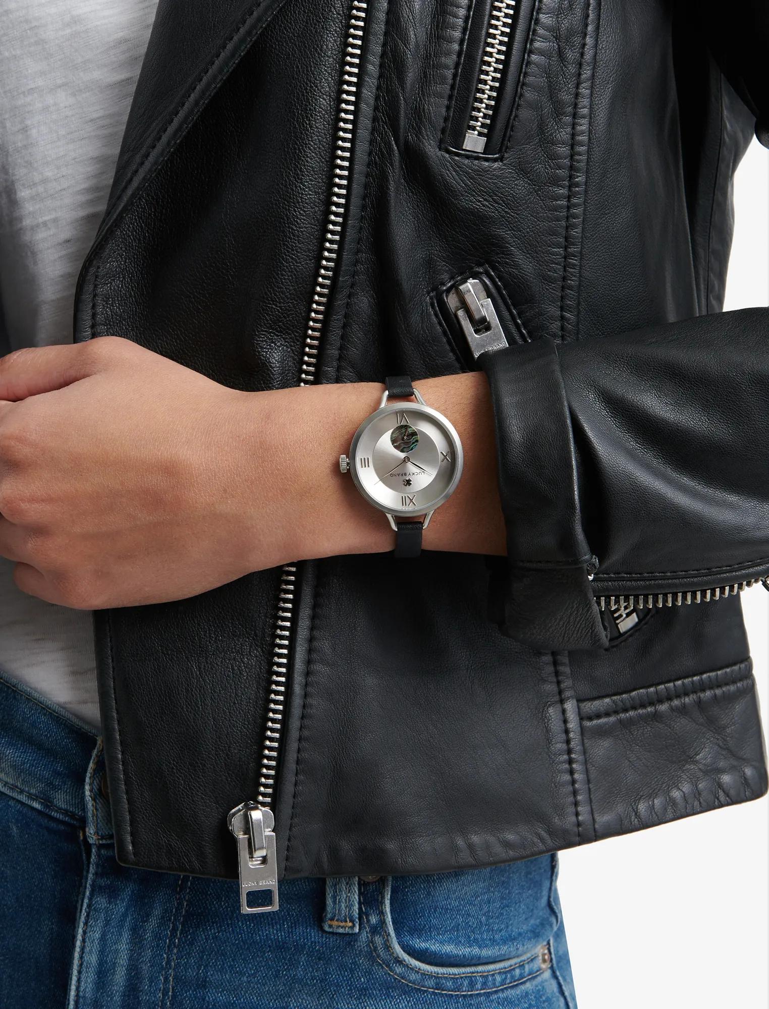 Indio Subeye Black Leather Watch, image 2