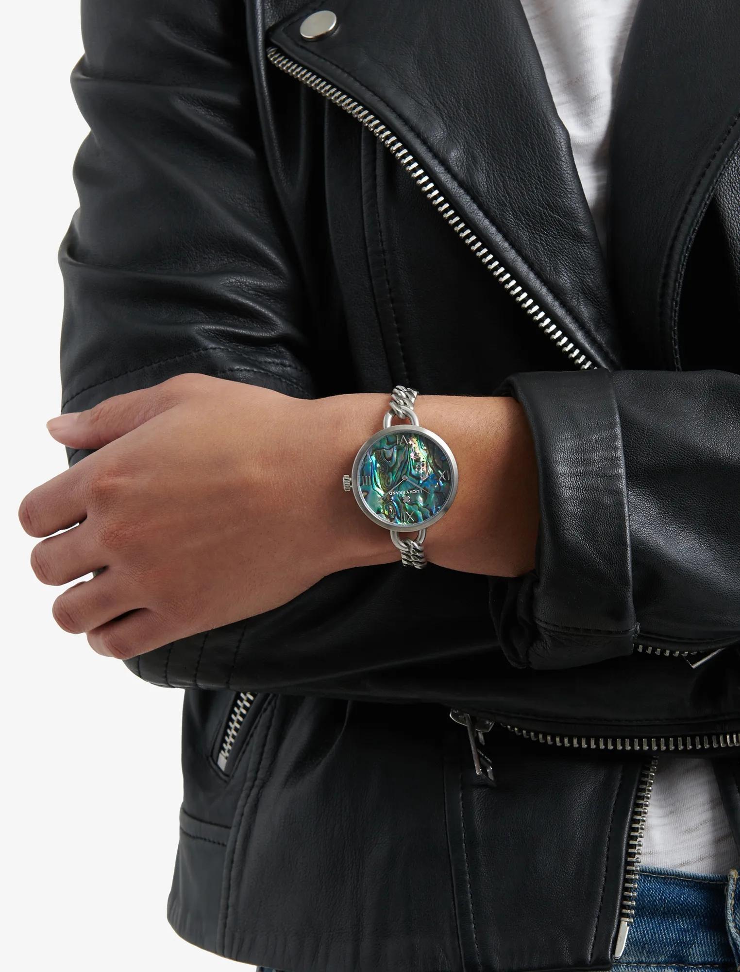 INDIO ABALONE CHAIN WATCH, 36mm, image 2