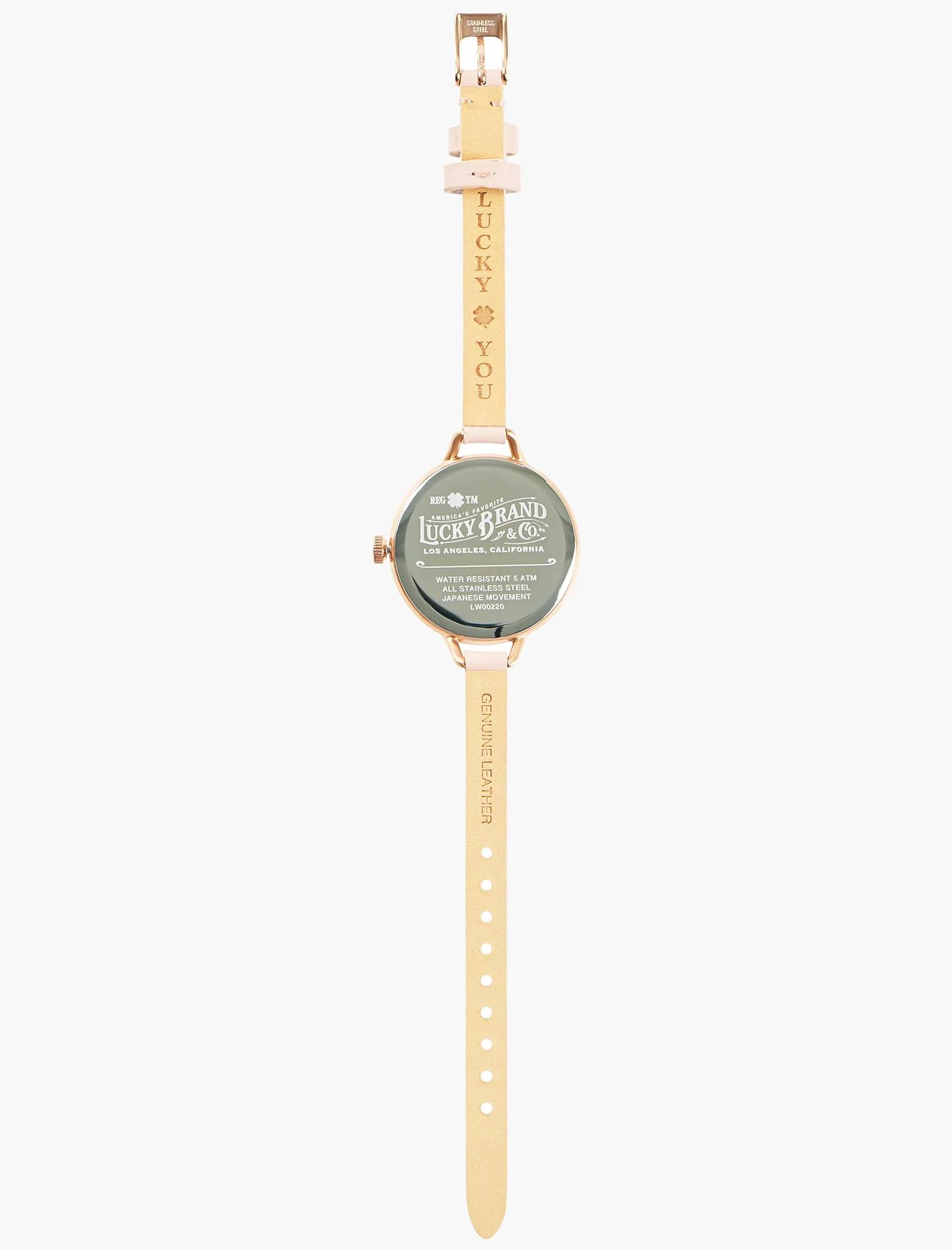 INDIO BLUSH LEATHER WATCH, 36mm, image 6