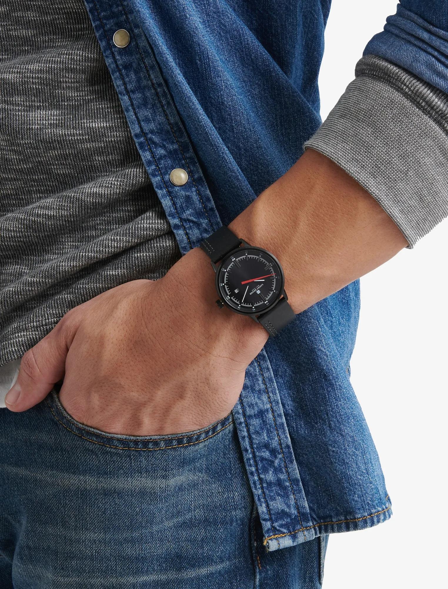 Fairfax Gray Leather Watch, image 2