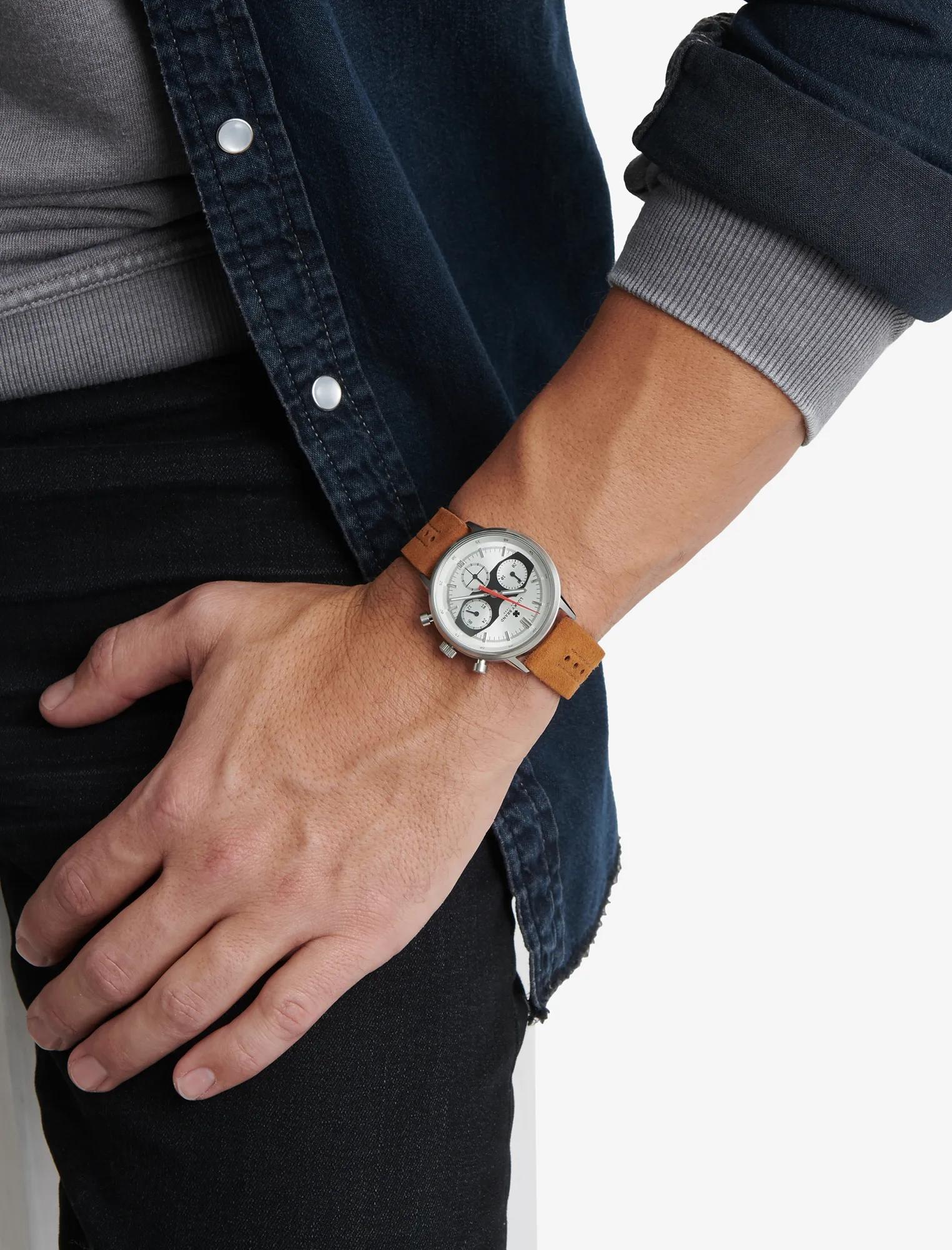 Fairfax Multi Tan Suede Watch, image 2