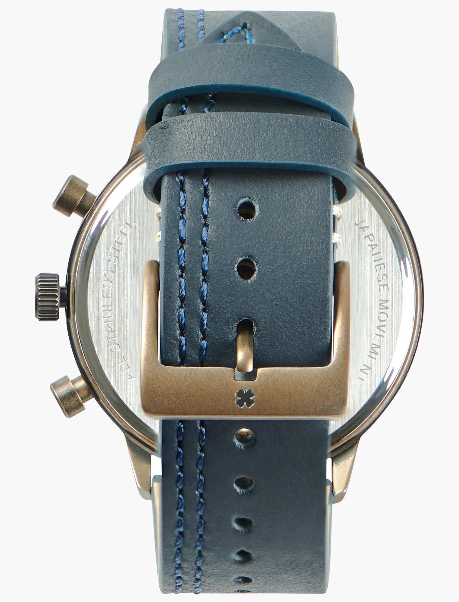 Fairfax Multi Navy Leather Watch, image 3
