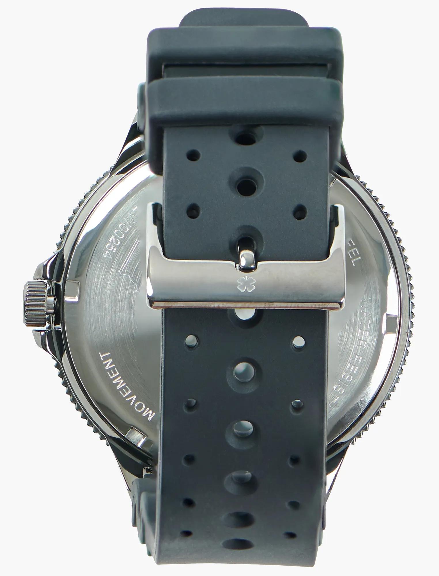 DILLON MULTI BLACK SILICONE WATCH, 42mm, image 3