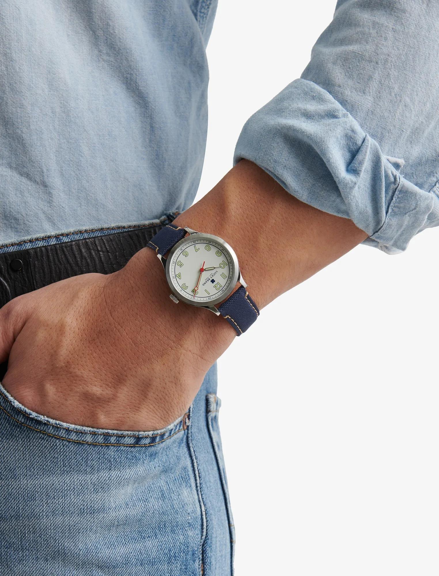 Jefferson Navy Fabric Watch, image 2