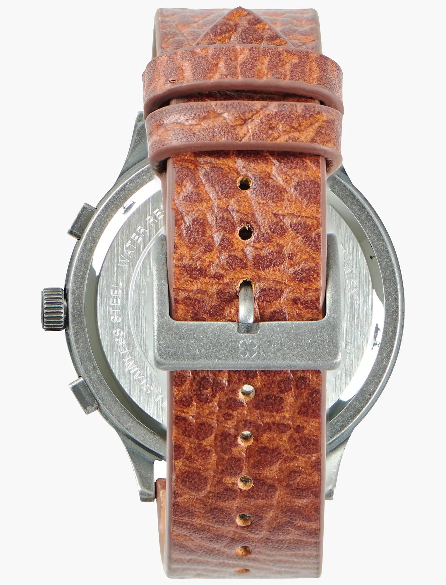 Rockpoint Multi-Functional Tan Leather Watch, image 3