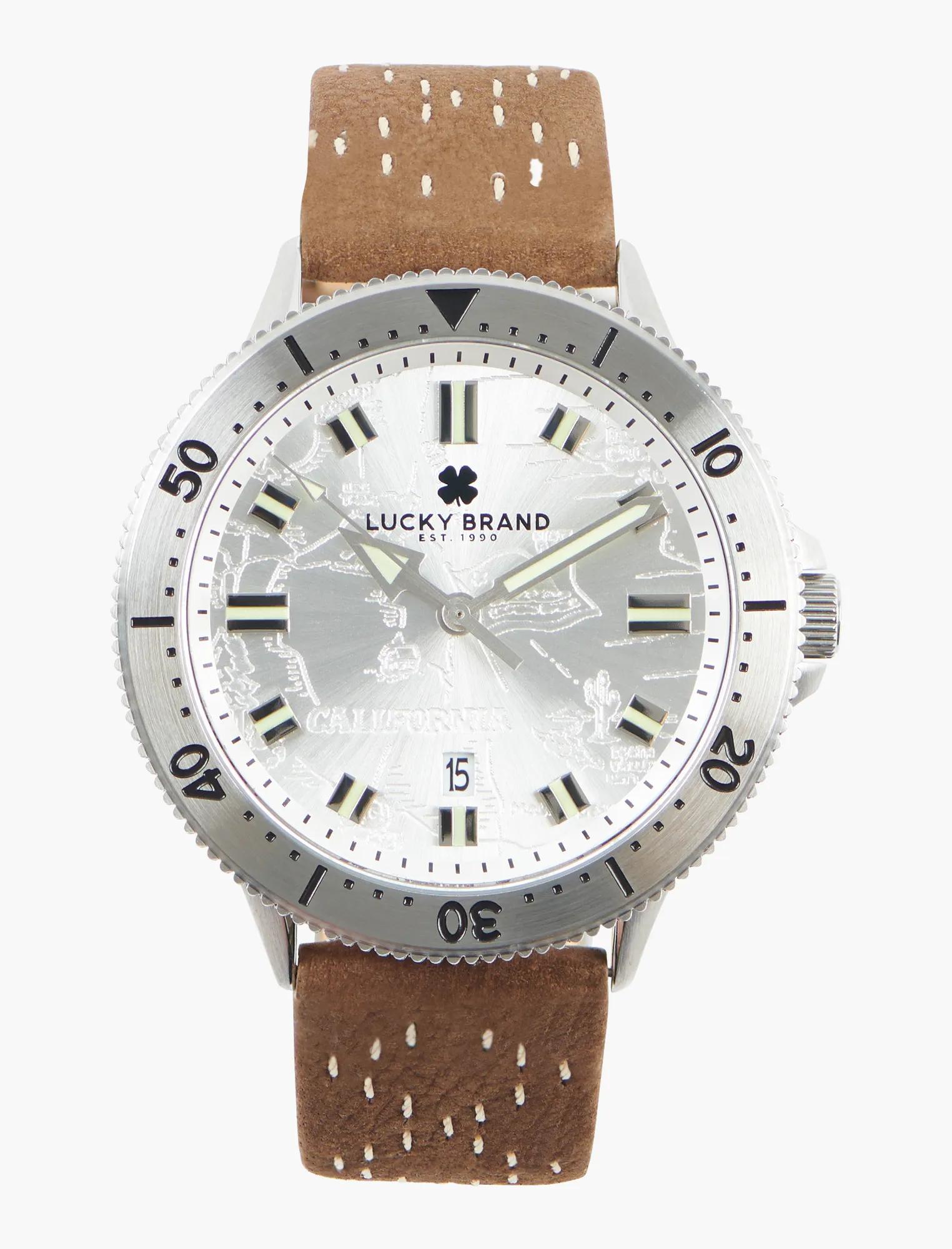 Dillon 3H White Etched Dial Watch, image 1