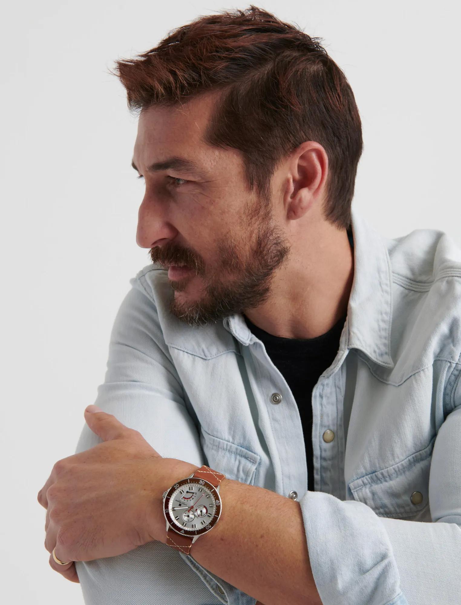 Dillon Multi SS White Dial Watch, image 2