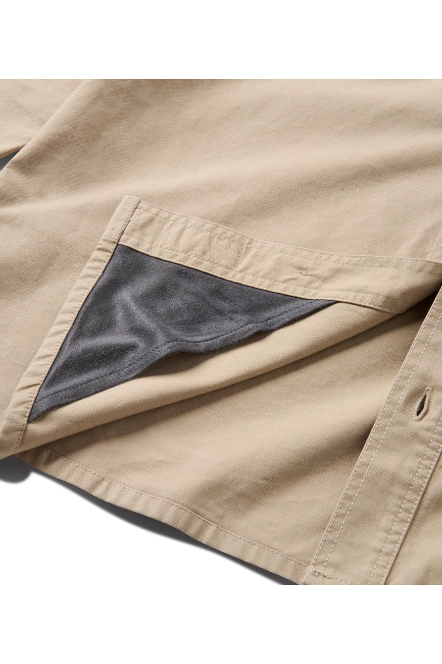 LONG SLEEVE SOLID SLUB CANVAS SHIRT, image 3