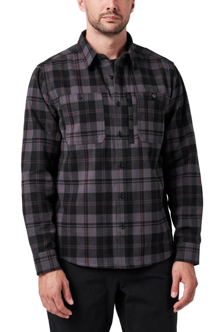 LONG SLEEVE HARVEST YARN DYED PLAID FLANNEL SHIRT, image 1