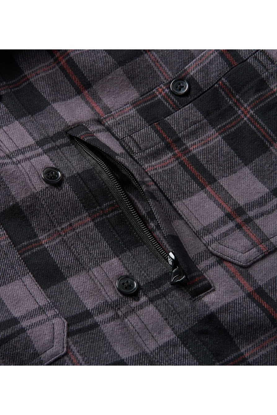 LONG SLEEVE HARVEST YARN DYED PLAID FLANNEL SHIRT, image 3