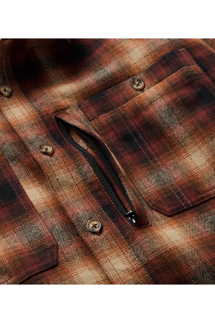 LONG SLEEVE RIVER YARN DYED PLAID FLANNEL SHIRT, image 2