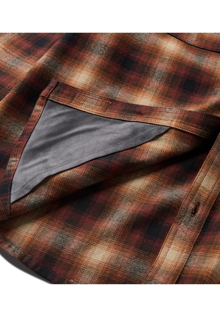 LONG SLEEVE RIVER YARN DYED PLAID FLANNEL SHIRT, image 3